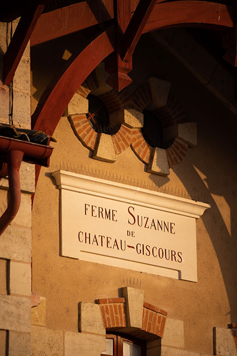 Details of Suzanne farm at Château Giscours