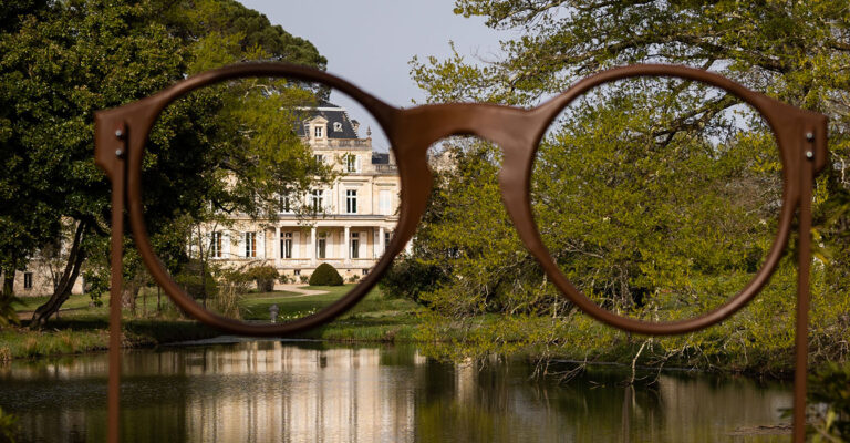 The Albada glasses in the park of the Château Giscours