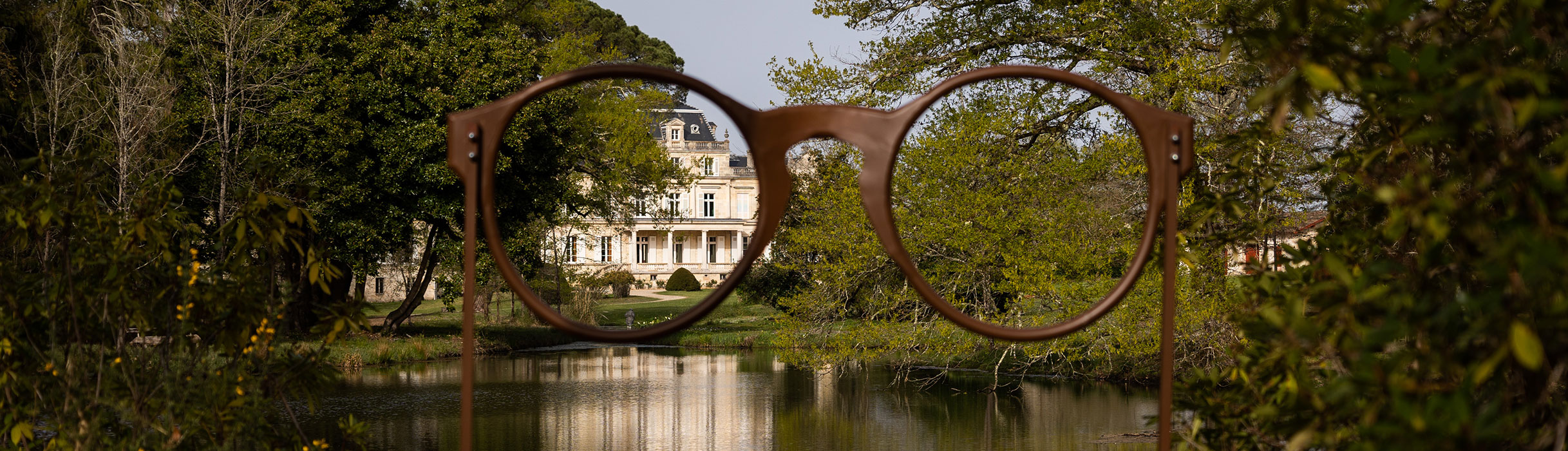 Les lunettes Albada dans le parc du Château Giscours